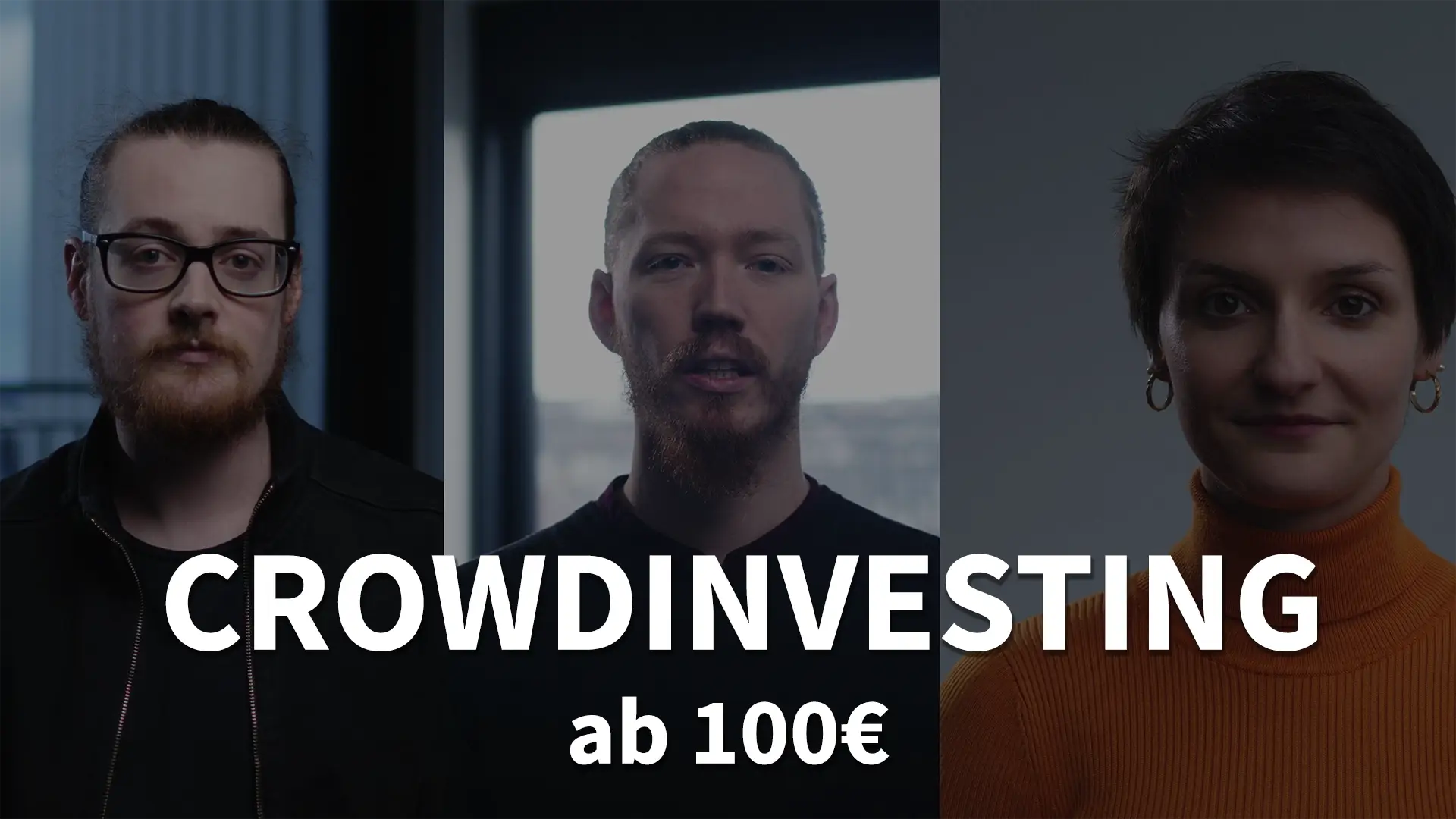 Kampagnenbild mit Sebastian Eßfeld, Max Erdmann und Saskia te Marveld: Vaira Crowdinvesting ab 100€.