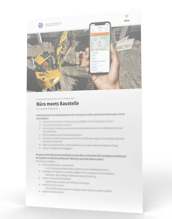 3D-Modell des Handouts zum Webseminar Büro meets Baustelle: Die Zukunft der Baubranche.