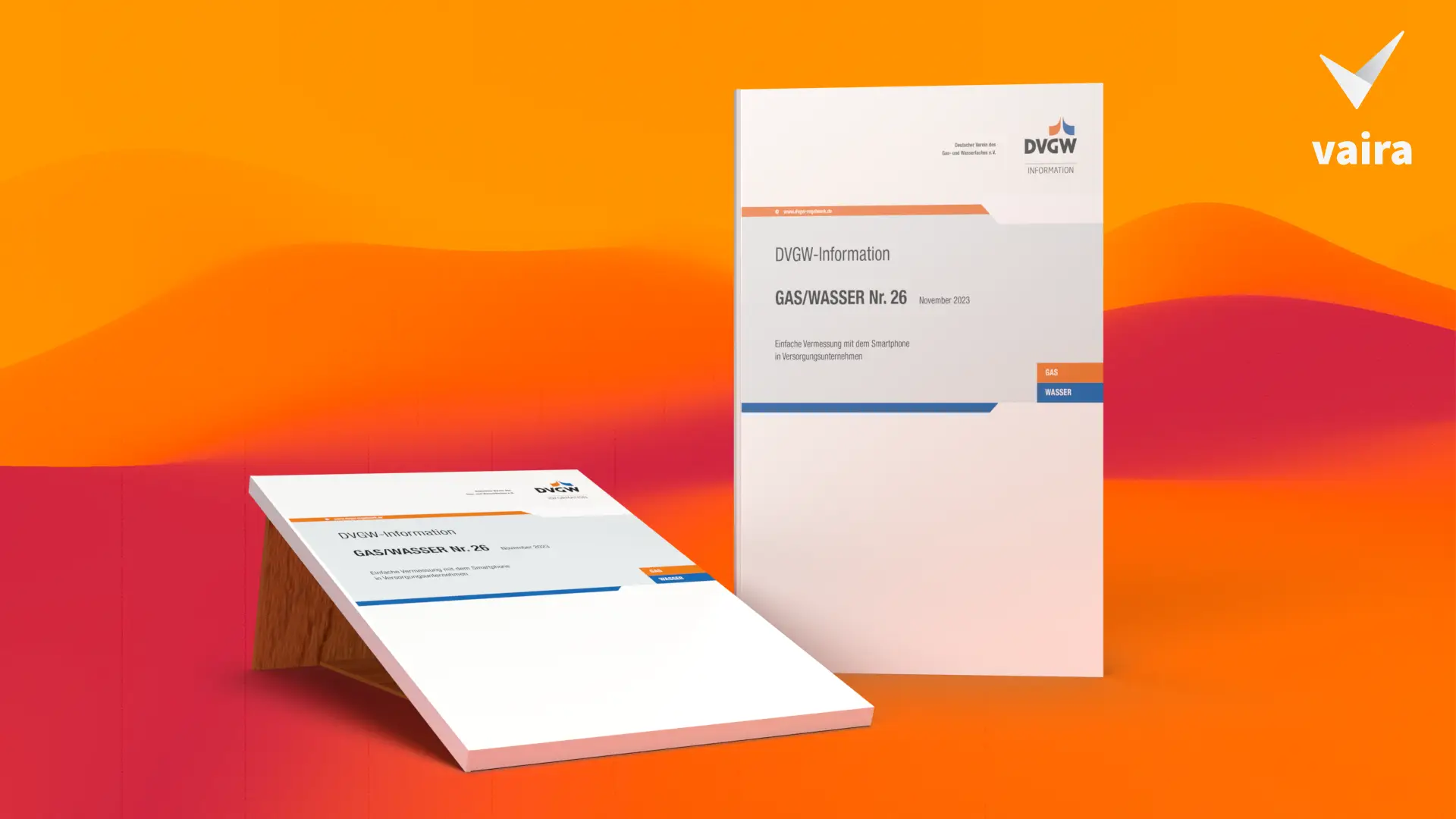 Titelbild DVGW-Information Gas/Wasser Nr. 26 – Einfache Vermessung mit dem Smartphone – Vaira