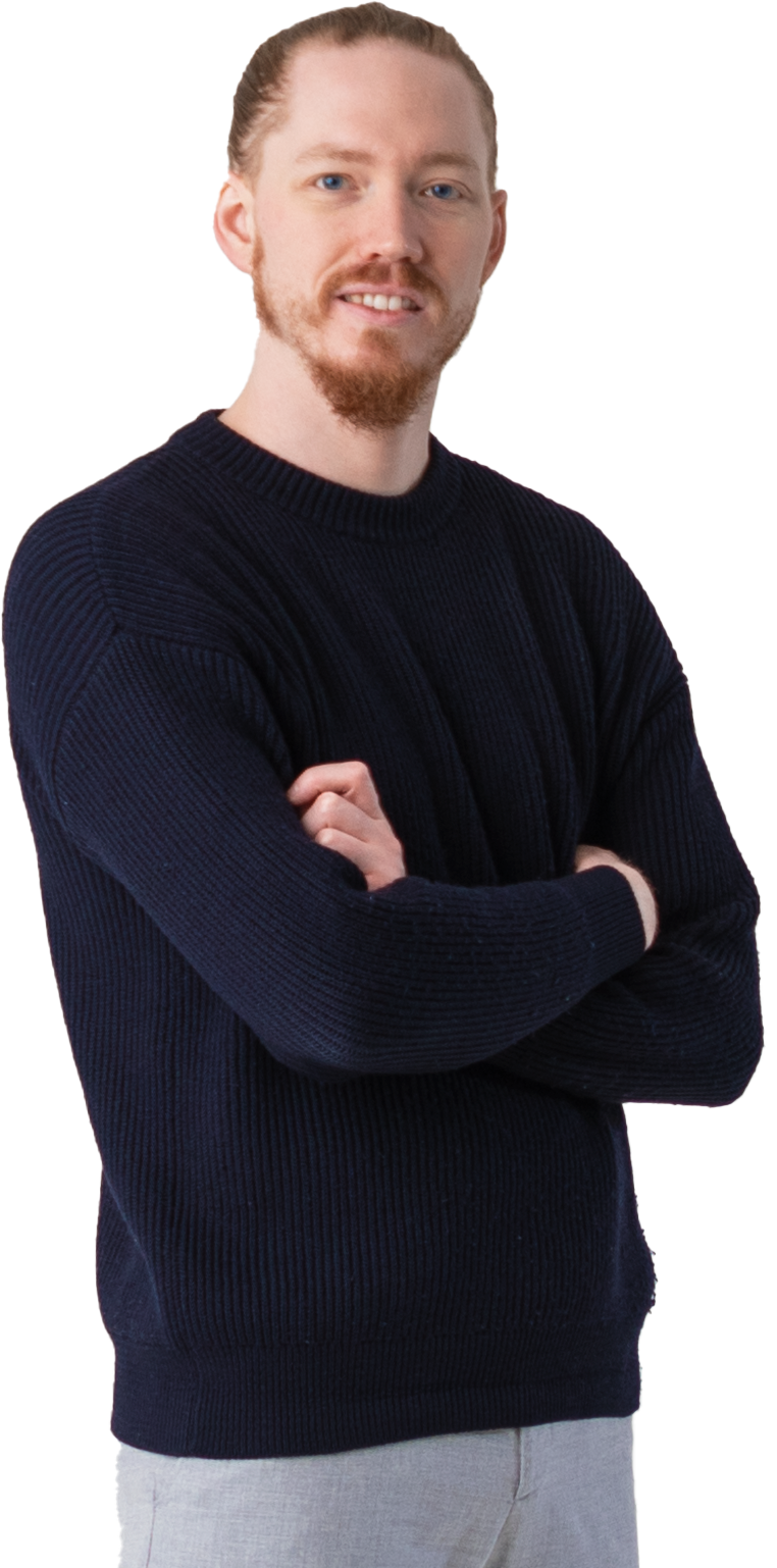 CEO at Vaira Max Erdmann smiling into the camera.