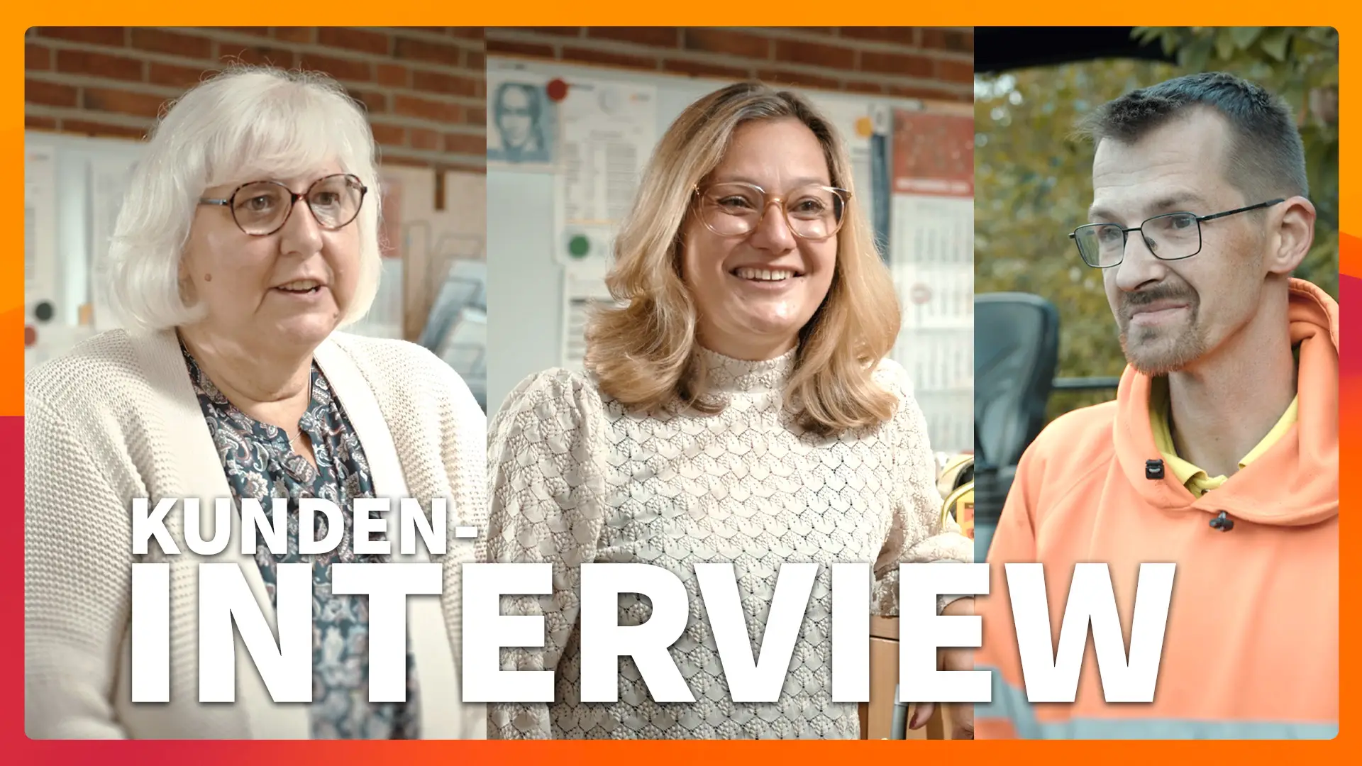 Thumbnail für das Interview mit drei Anwender:innen von der Hermann Tönjes GmbH.