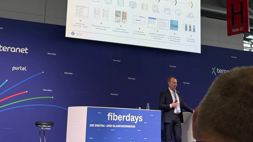 Vortrag auf den Fiberdays 2025 zum Thema KI im Breitbandausbau.