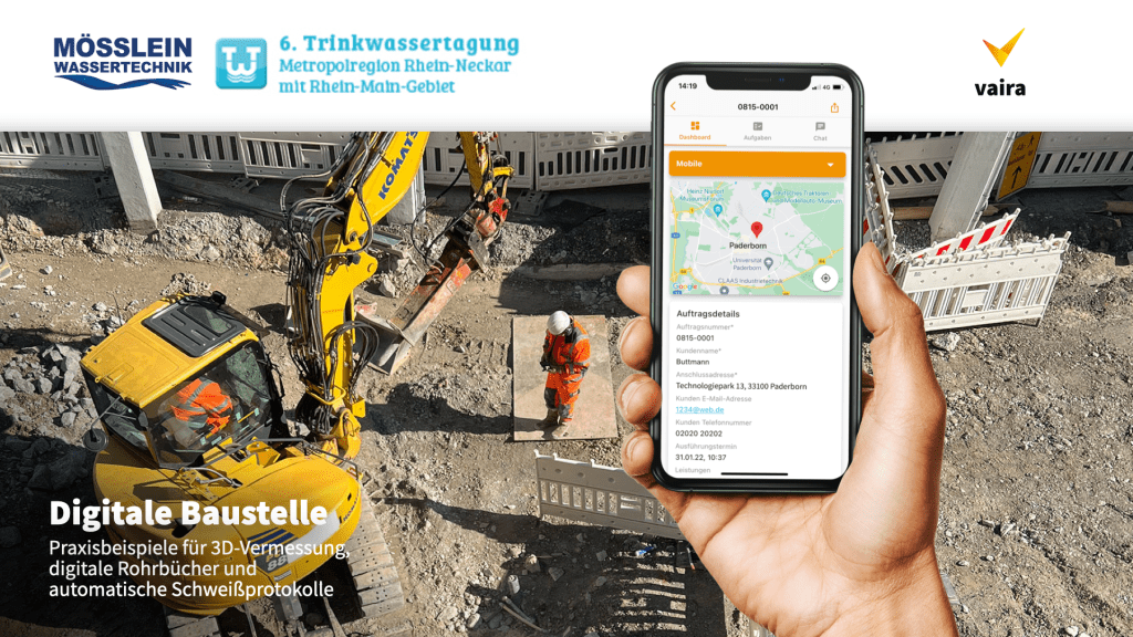 Folie des Vortrags auf der 6. Trinkwassertagung der Metropolregion Rhein Neckar.